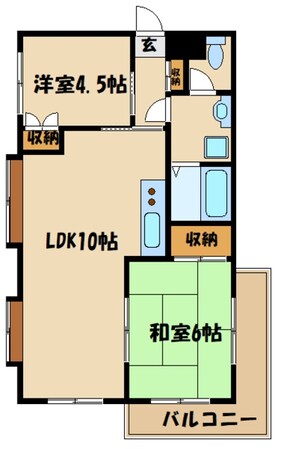 ダイヤハイツ西門の物件間取画像